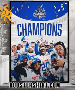 Congratulations SMU Mustangs Champs 2023 ACC Championship Poster Canvas