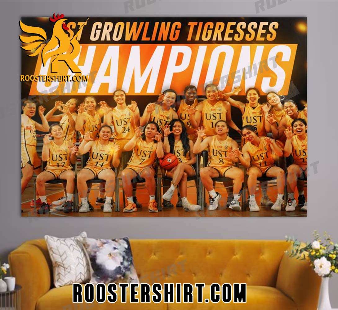 Congratulations UST Growling Tigresses UAAP Champions 2023 Poster Canvas