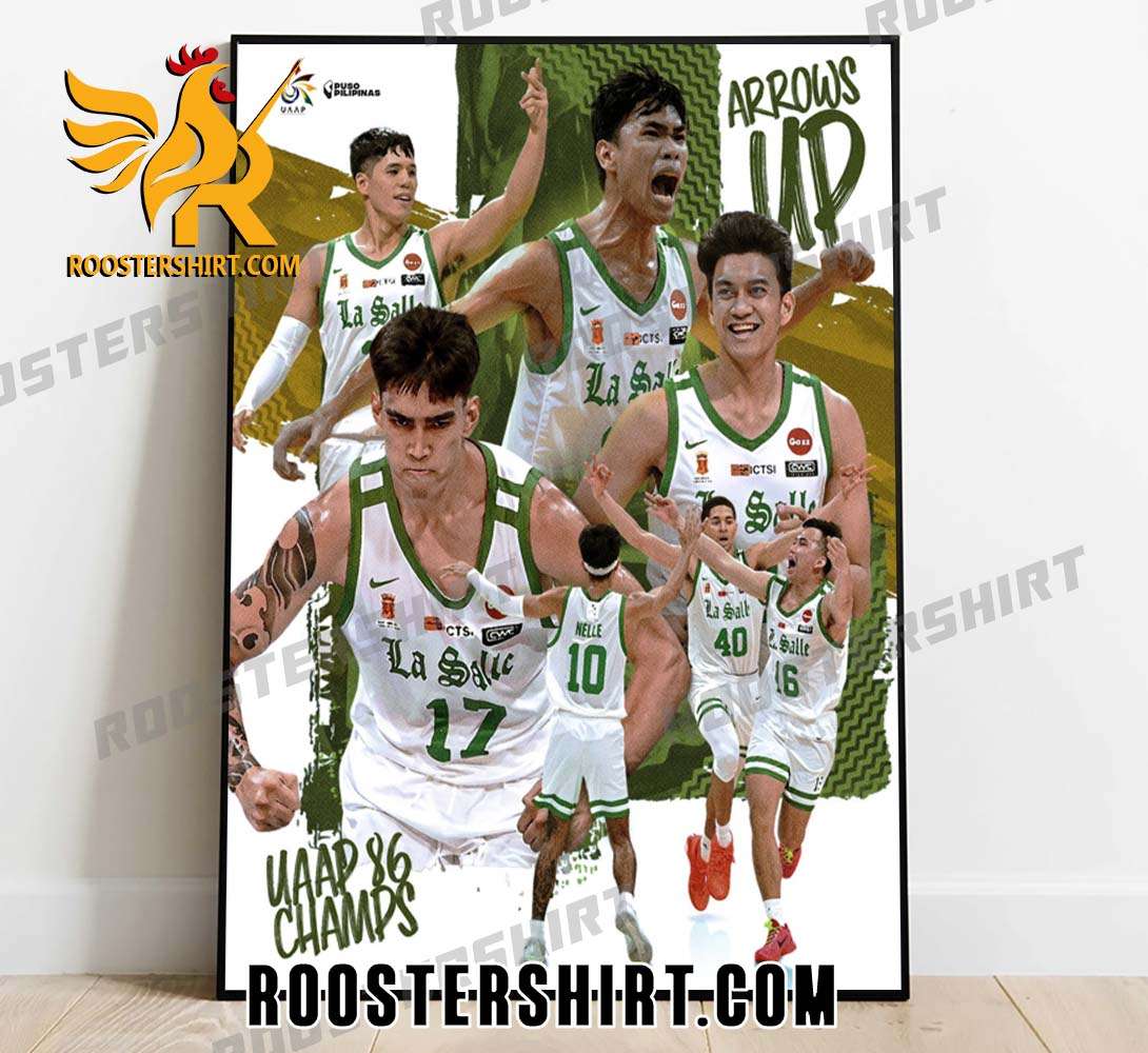 DLSU Green Archers Wins UAAP 86 Men's Basketball Champions Poster Canvas