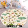 Dinosaur Rug Jurassic Playmat for Kids Room