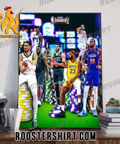 Eight teams left in the hunt for the first-ever NBA Cup Poster Canvas