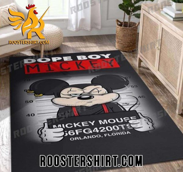 Funny Dope Boy Mickey Mouse Rug Home Decor Gift For Disney Fans