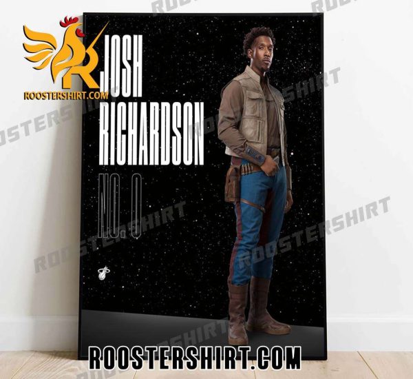 Funny Josh Richardson No 0 Star Wars Style Poster Canvas