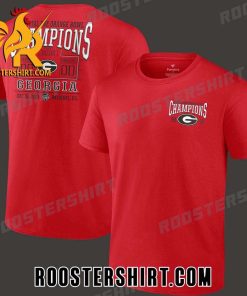 Georgia Bulldogs Football Champions 2023 Capital One Orange Bowl Championship Score T-Shirt Print Front And Back