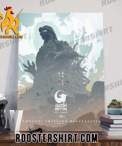 Godzilla Minus One A Grand Sweeping Blockbuster Poster Canvas