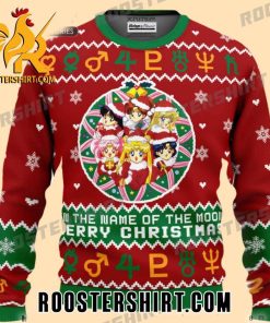 Happy Christmas In The Name Of The Moon Ugly Christmas Sweater