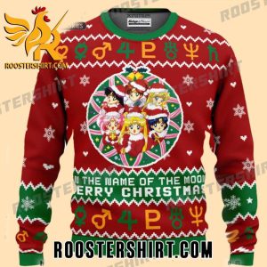 Happy Christmas In The Name Of The Moon Ugly Christmas Sweater