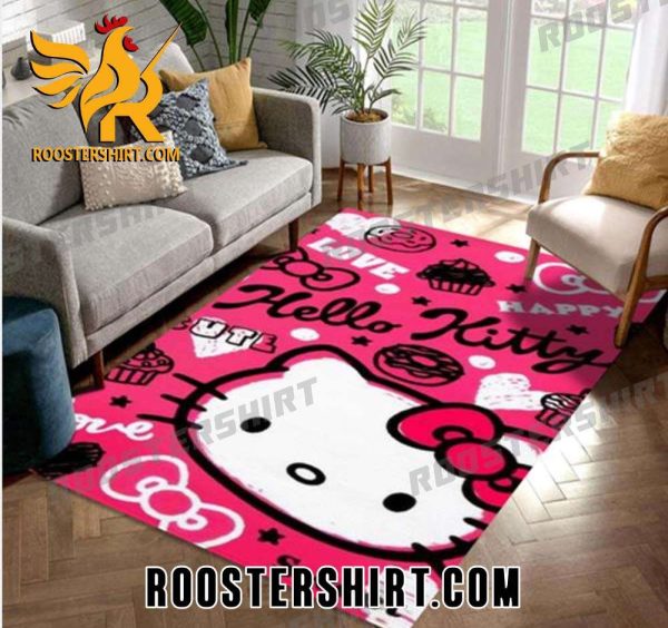Happy Love Hello Kitty Area Rug Carpet