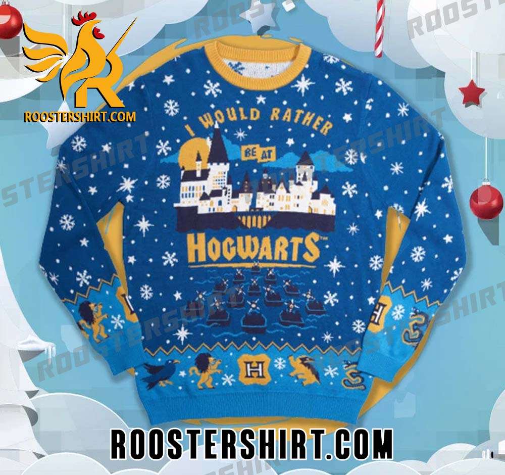 I Would Rather Be At Hocwarts Harry Potter Ugly Christmas Sweater