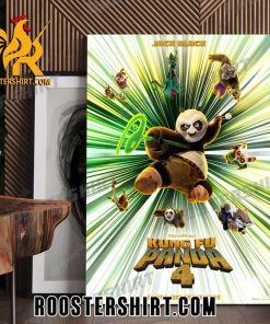 Jack Black Kung Fu Panda 4 Official Poster Canvas With New Design