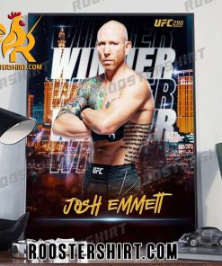 Josh Emmett defeats Bryce Mitchell in the first round via knockout Poster Canvas