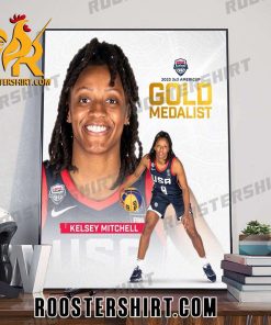 Kelsey Mitchell USA Basketball 3×3 Champions Americup Gold Medalists Poster Canvas