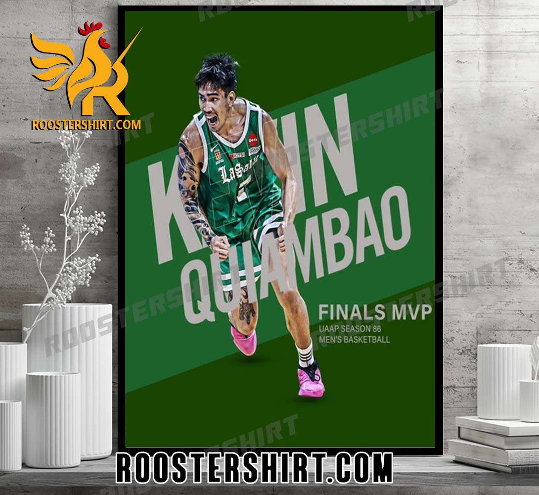 Kevin Quiambao Finals MVP UAAP Season 86 Mens Basketball Poster Canvas