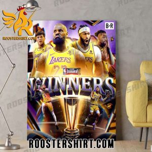 LAKERS WIN THE FIRST EVER NBA IN-SEASON TOURNAMENT CHAMPIONSHIP POSTER CANVAS