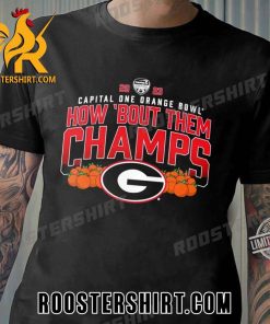 Limited Edition Georgia Bulldogs Football Wins Capital One Orange Bowl Champions 2023 T-Shirt