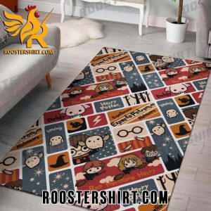 Limited Edition Harry Potter Chibi Pattern Rug Home Decor