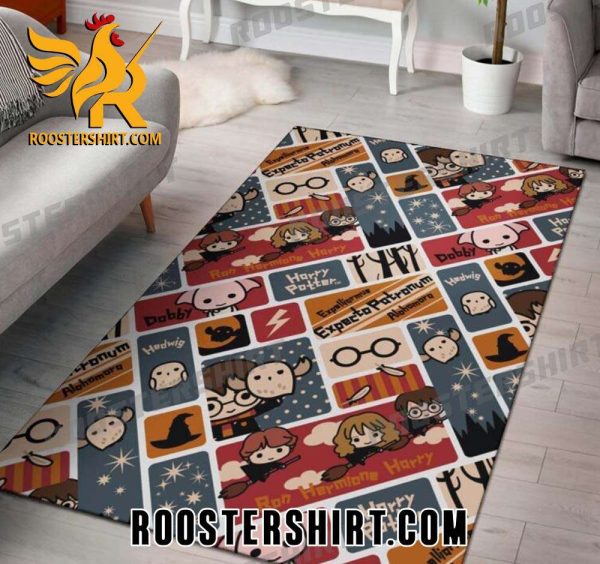 Limited Edition Harry Potter Chibi Pattern Rug Home Decor