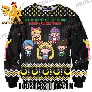 Limited Edition In The Name Of The Moon Merry Christmas Ugly Sweater
