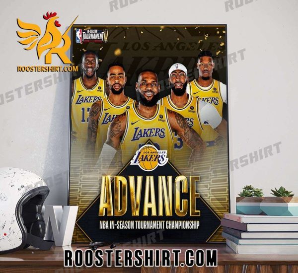 Los Angeles Lakers Advence NBA In-Season Tournament Championship Poster Canvas