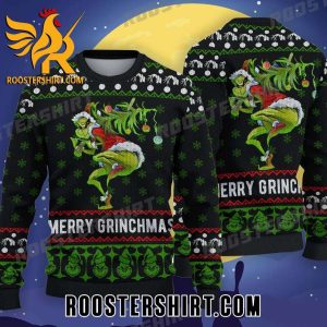 Merry Grinchmas Santa Christmas Ugly Sweater Gift For Grinch Lover