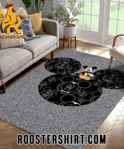 Mickey Mouse Sparkling Stone Background Rug Floor Decor