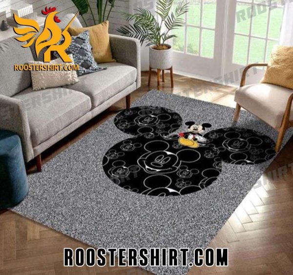 Mickey Mouse Sparkling Stone Background Rug Floor Decor