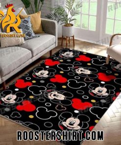 Mickey Pattern Background Rug For Living Room