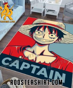 Monkey D Luffy Captain One Piece Anime Rug Home Decor
