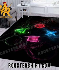 Neon Light HyperWeave Gaming Rug Home Decor