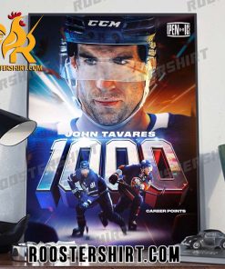 New Design John Tavares Notches His 1000th NHL Points Poster Canvas