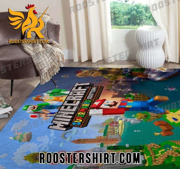 New Design Minecraft Mix Super Mario Edition Rug Carpet Home Decor