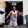 Nikola Jokic 6631 Points Most Career Rebounds In Franchise History Poster Canvas