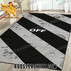 Off-White Luxury Brand Old Wall Style Rug Home Decor