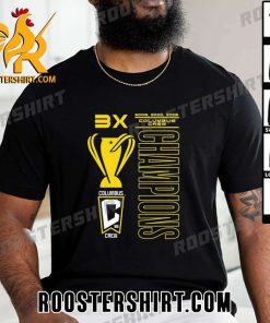 Official 3X MLS Cup Champions Columbus Crew Unisex T-Shirt Gift For True Fans