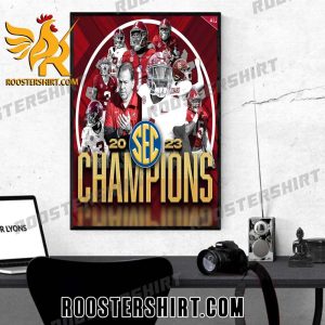 Official Alabama Crimson Tide Wins 2023 SEC Championship Poster Canvas