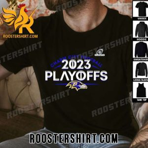 Official Baltimore Ravens 2023 NFL Playoffs Charm city football T-Shirt Gift For True Fans