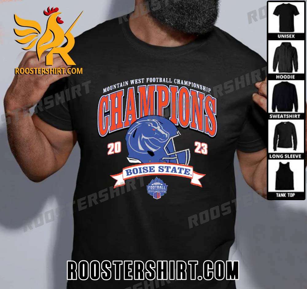Official Boise State Broncos Mountain West Football Conference Champions T-Shirt Gift For True Fans
