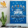 Official Detroit Lions 2023 North Champions Poster Canvas
