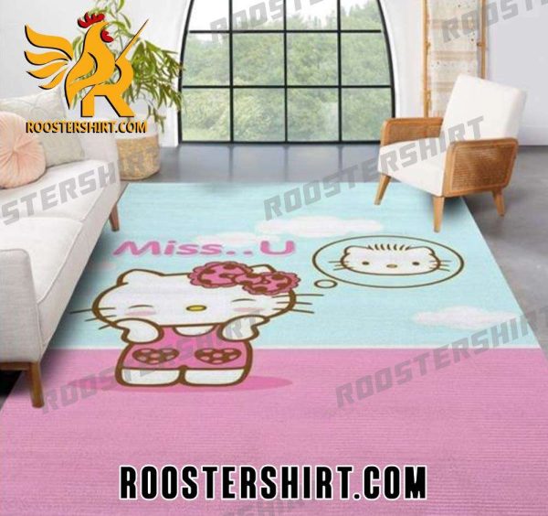 Official Hello Kitty Miss U Rug Home Decor