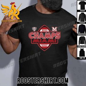 Official Miami RedHawks 2023 MAC Champions Unisex T-Shirt