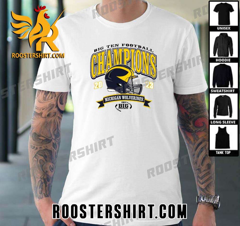 Official Michigan Wolverines 2023 Big Ten Football Conference Champions Unisex T-Shirt