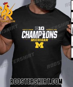 Official Michigan Wolverines 84 2023 Big Ten Football Conference Champions Locker Room T-Shirt With New Design