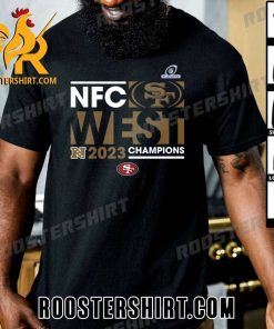 Official San Francisco 49ers Champions 2023 NFC West Championship Playoffs T-Shirt