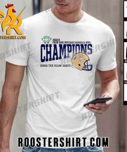 Official StockGeorgia Tech Yellow Jackets 2023 Gasparilla Bowl Champions Unisex T-Shirt Gift For True Fans