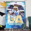 Official UCLA Bruins 2023 LA Bowl Champions Poster Canvas