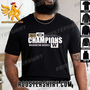 Official Washington Huskies 2023 Pac-12 Football Conference Champions Locker Room T-Shirt Gift For True Fans