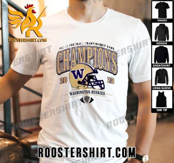PAC-12 Football Championship Game 2023 Washington Huskies Unisex T-Shirt Gift For True Fans