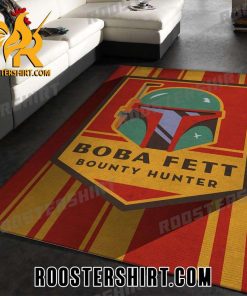 Premium Boba Fett Star Wars Badges Arts Area Rug Carpet Home Decor