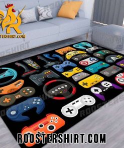 Premium Game Rug Teen Boys Carpet with Game Controller Decoration