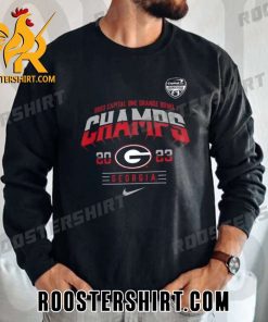 Nike X Georgia Bulldogs Football Champions Capital One Orange Bowl 2023 T-Shirt